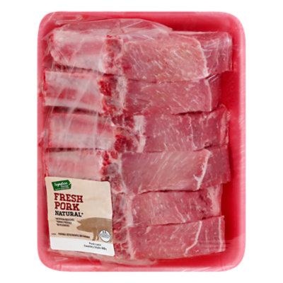 Signature Farms Pork Loin Country Style Rib Value Pack - 4 Lb