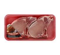 Meat Counter Pork Loin Rib Chops Bone In - 1.50 LB