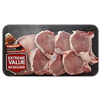 Pork Loin Rib Chops Bone In Value Pack - 3 Lb - Image 1
