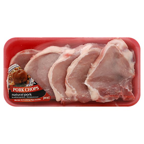Meat Counter Pork Chop Loin Rib Chops Thin - 1.50 LB