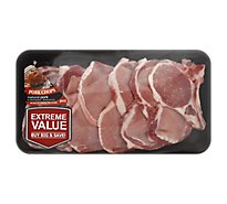Deli Meat Counter Pork Loin Rib Chops Thin Value Pack - 2.50 Lb