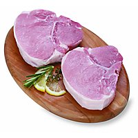 Meat Counter Pork Chop Loin Chops Bone In Value Pack - 3.50 Lb - Image 1