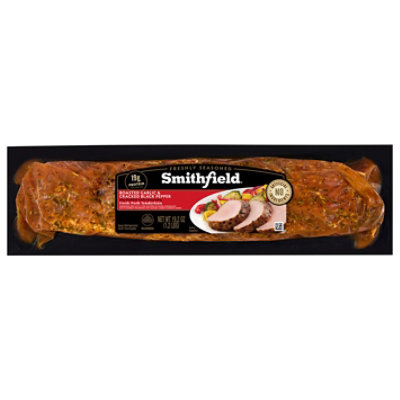 Smithfield Pork Tenderloin Roasted Garlic & Cracked Black Pepper - 18.4 Oz