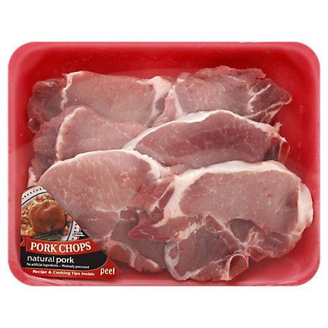 Meat Counter Pork Loin Assorted Chops Thin Cut - 3 LB