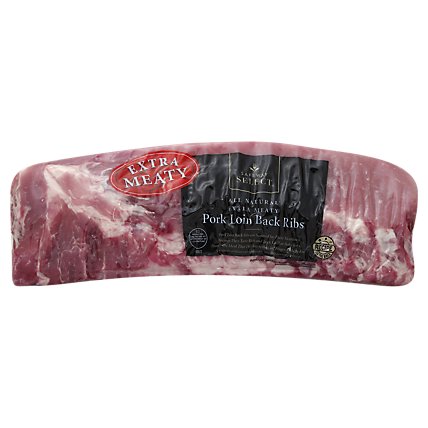 Meat Counter Pork Ribs Loin Back Ribs Fresh - 2.50 Lb - Image 1