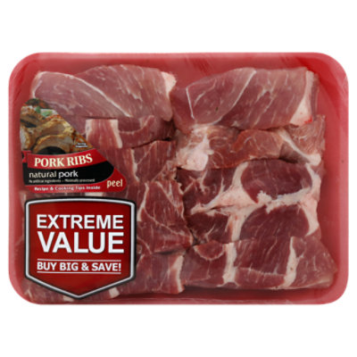 Boneless Pork Shoulder Country Style Ribs Value Pack - 3.5 Lb