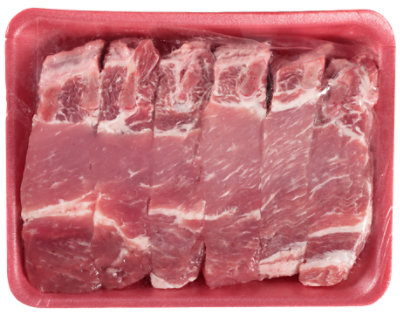 Signature SELECT Pork Loin Ribs Country Style Boneless - 1.5 Lb - Image 1