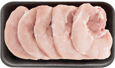 Pork Loin Sirloin Chops Boneless Thin - 1 Lb