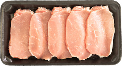 Pork Chop Loin Top Loin Chops Boneless Thin Value Pack - 3 Lb - Image 1