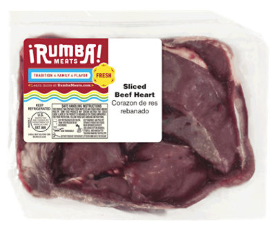 Beef Heart Sliced Fresh - 1.50 Lb