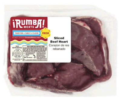 Beef Heart Sliced Fresh - 1.50 Lb - Image 1