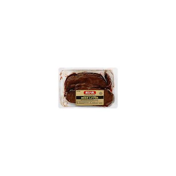 Meat Counter Beef Liver Cup Sliced Frozen / Defrosted - 1 LB