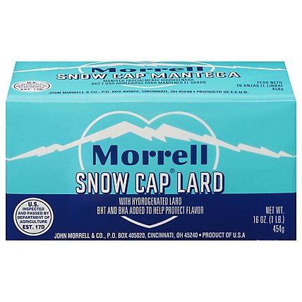 John Morrell Snow Cap Lard - 16 Oz - Image 3