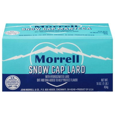 John Morrell Snow Cap Lard - 16 Oz - Image 3