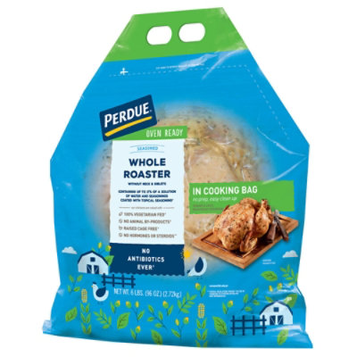 PERDUE Whole Seasoned Roaster No Antibiotics Ever Oven Ready In Ovenable Bag - 96 Oz - Image 2
