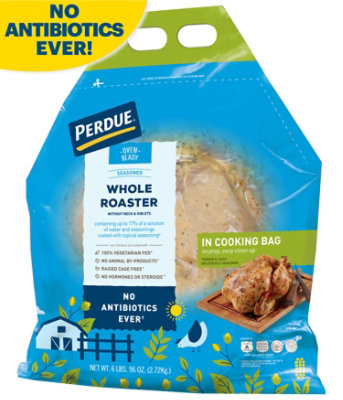 PERDUE No Antibiotics Ever Oven Ready Whole Seasoned Roaster Ovenable