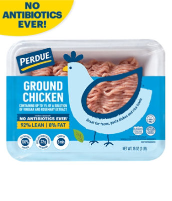 PERDUE No Antibiotics Ever Ground Chicken Tray Pack - 16 oz - Image 1