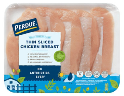 PERDUE Fresh Thin Sliced Boneless Skinless Chicken Breast - 1.00 LB - Image 1