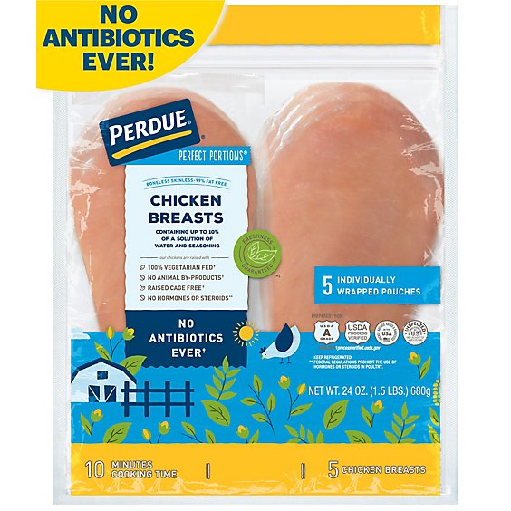 PERDUE Perfect Portions Boneless Skinless Chicken Breasts - 1.5 Lb