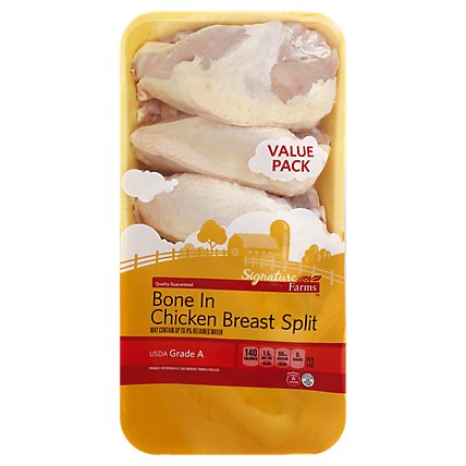 Signature Farms Chicken Breast Split Value Pack - 5.00 Lb - Image 1