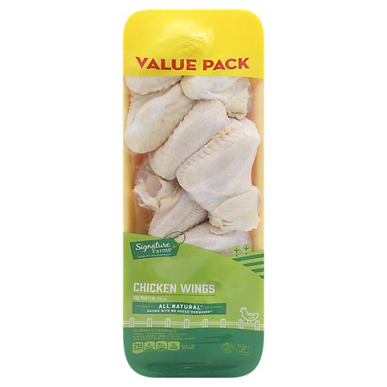 Signature Farms Chicken Wings Value Pack - 3.5 Lb.