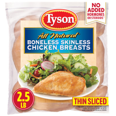 Tyson Chicken Breast Boneless Skinless - 40 Oz - Image 1