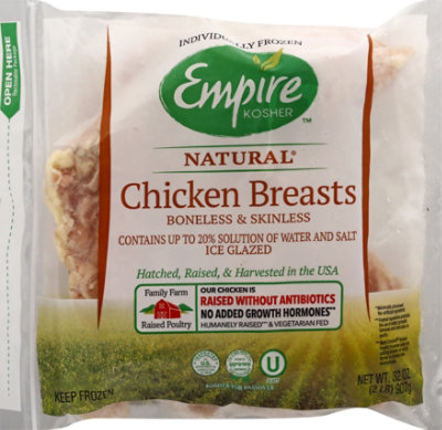 Empire Chicken Breasts Boneless Skinless Kosher - 32 Oz - Image 2