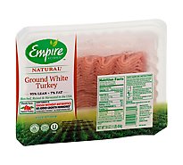 Empire Kosher Ground White Turkey Fresh - 16 Oz