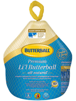 Butterball Whole Turkey Li'l Turkey Frozen - Weight Between 5 Lb - 9 Lb - Image 1