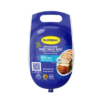 Butterball All Natural Boneless Turkey Breast Roast Frozen - 3 Lb - Image 1