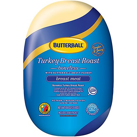Butterball Boneless Turkey Breast Roast Frozen - 3 Lb
