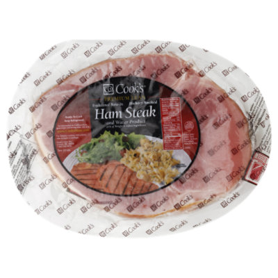 Cooks Ham Steaks Smoked Water Added - 1.50 Lb