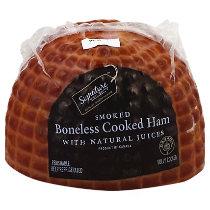 Signature Select Smoked Boneless Cooked Ham - 2 Lb - Image 1