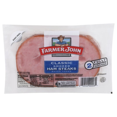 Farmer John Ham Steak Smoked Classic - 6 Oz