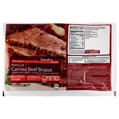 Signature SELECT Corned Beef Brisket Point Cut - 3 Lb - Image 1