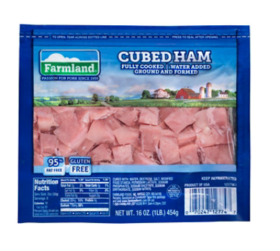 Farmland Fully Cooked Cubed Ham - 16 Oz