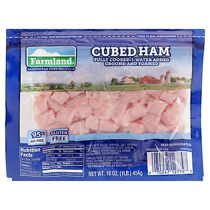 Farmland Fully Cooked Cubed Ham - 16 Oz - Image 1