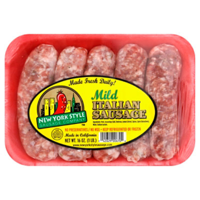 New York Style Sausage Company Sausage Italian Mild Italian - 16 Oz - Image 1