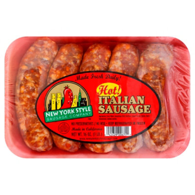 New York Style Sausage Company Sausage Italian Hot - 16 Oz