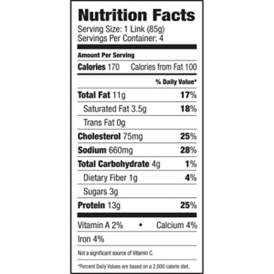 Aidells Chicken & Apple Smoked Chicken Sausage Links 4 ct - 12 oz - Image 4