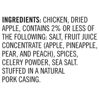 Aidells Chicken & Apple Smoked Chicken Sausage Links 4 ct - 12 oz - Image 5
