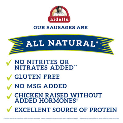Aidells Chicken & Apple Smoked Chicken Sausage Links 4 ct - 12 oz - Image 3