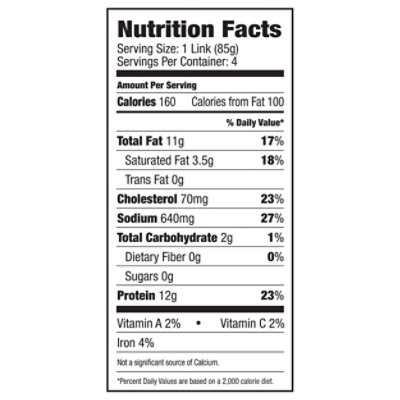 Aidells Smoked Chicken Sausage Links Artichoke & Garlic 4 Count - 12 Oz - Image 4