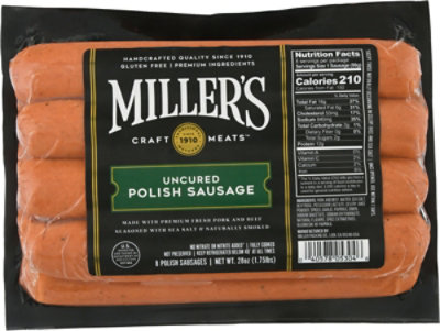 Millers Polish Sausage - 28 Oz - Image 2