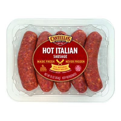 Papa Cantellas Hot Italian Sausage Links - 16 Oz. - Pavilions