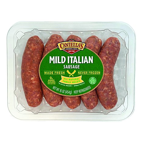 Papa Cantellas Mild Italian Sausage Links - 16 Oz.