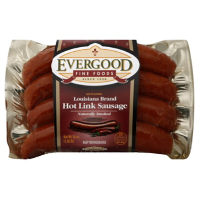 Alaskan Sausage Co. Louisiana Brand Hot Beef Link Sausage, 16 oz -  Greatland Grocery