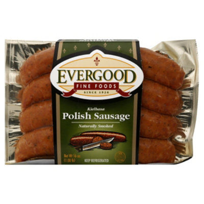 Evergood Fine Foods Sausage Kielbasa Polish - 16 Oz