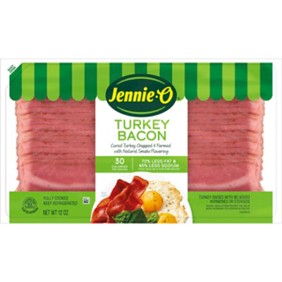 Jennie-O Resealable Turkey Bacon - 12 Oz.