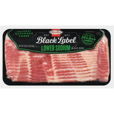 Hormel Black Label Bacon Low Salt - 16 Oz